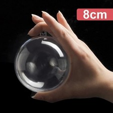 Clear Plastic Balls Christmas Baubles Fillable DIY for Home Tree Ornament