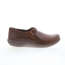 Alegria Duette Swirl Wind Womens Brown Synthetic Loafer Flats Shoes 9