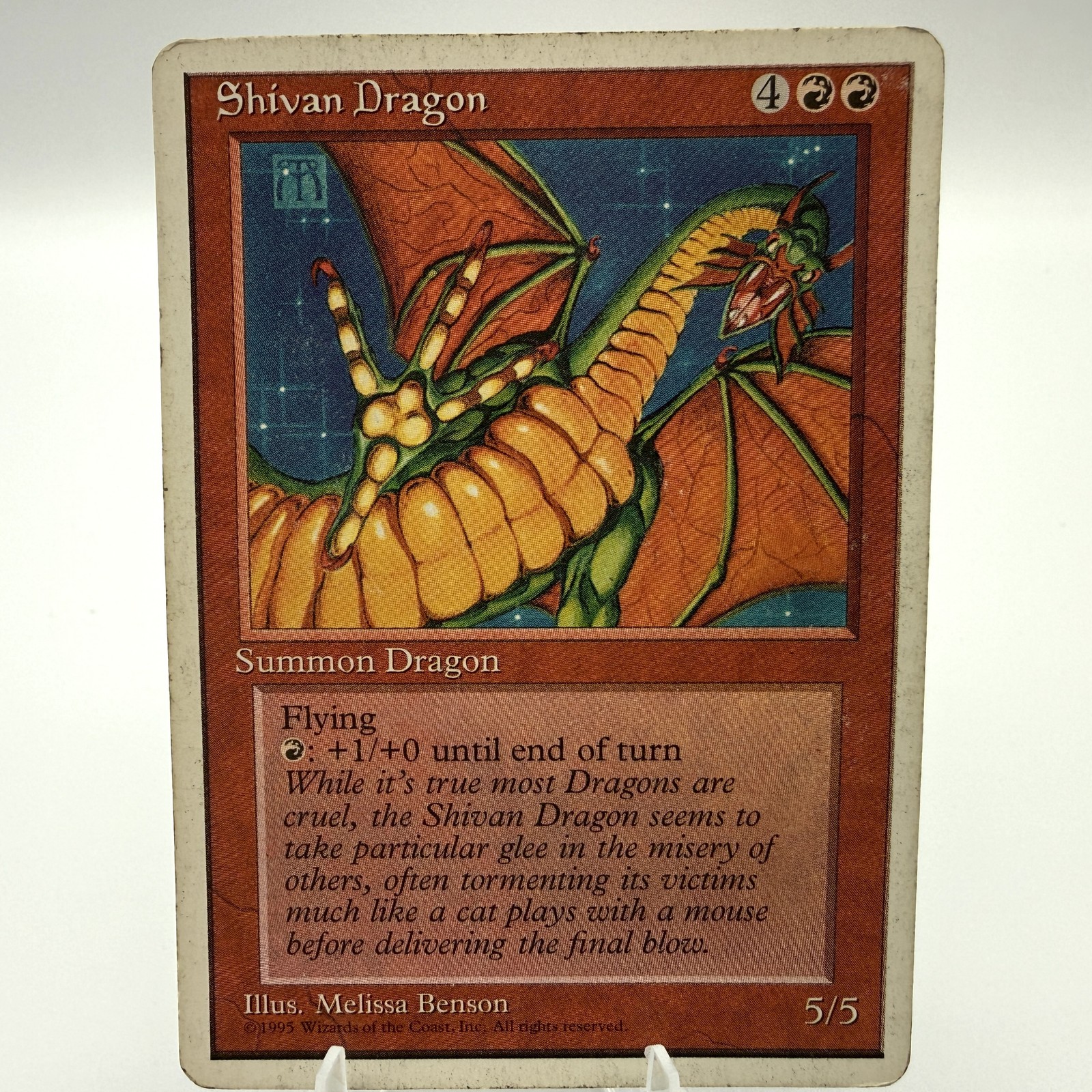 Magic The Gathering Fourth Edition Shivan Dragon Regular MP