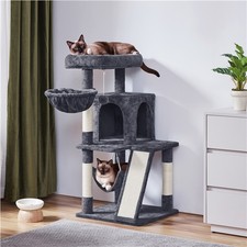 40inch Cat Tree Cat Condo with Sisal-Covered Scratching Board/Posts
