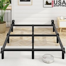 Queen Metal Bed Frame Adjustable Heavy Duty Support Easy Assembly Squeak Free US