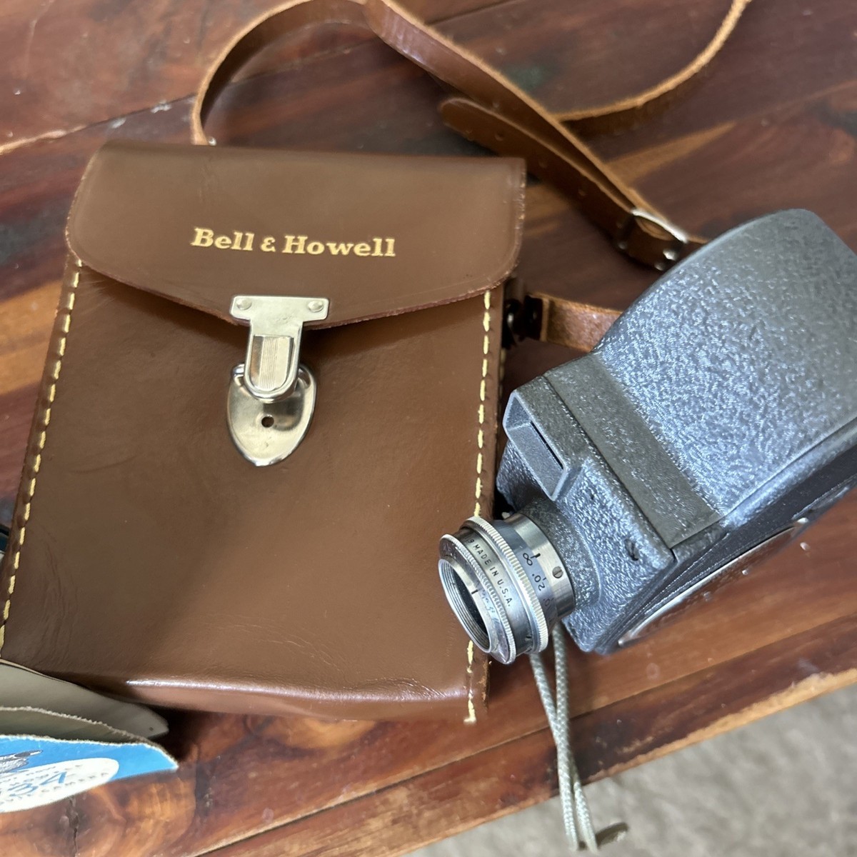Vintage Bell & Howell 134 Movie Camera 8MM Manual & Case Super