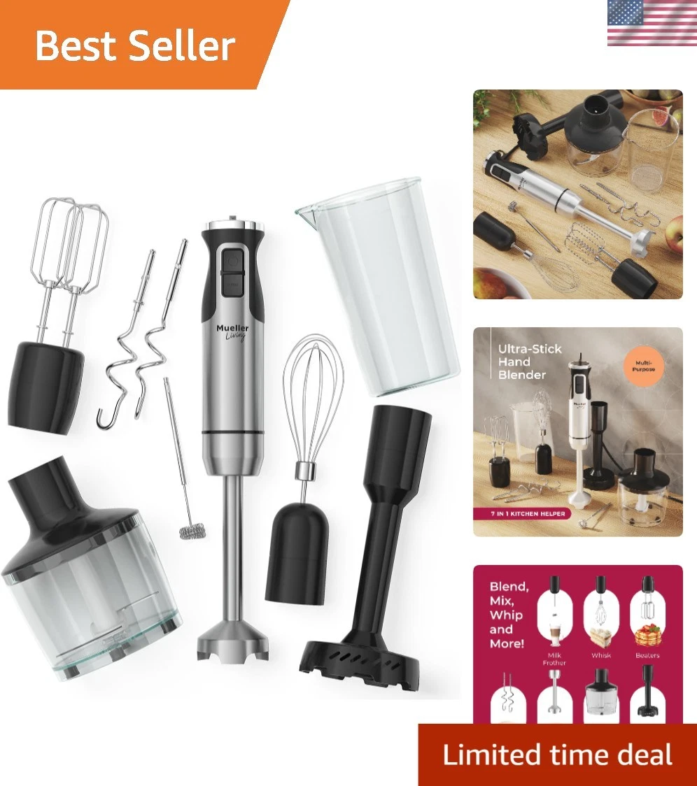 Living Immersion Blender with 7 Accessories - Easy Clean & Powerful Design
Opens in a new window or 
