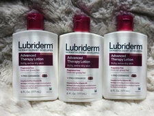 3x Lubriderm Daily Moisture Lotion 6oz – Pro-Vitamin B5 – Fast Absorbing – NEW