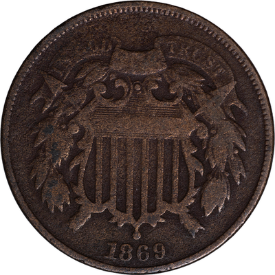 1869 2 Cent Piece VG Condition | eBay