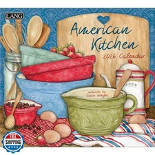 Lang Companies, American Kitchen 2026 Wall Calendar by Susan Winget, 13.4'' X