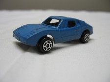 Vintage Tootsietoy Blue Mini Lamborghini Diecast Toy Car 2" Long