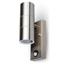 Applique LED da Esterno 2xGU10 Sensore Movimento Parete IP44 V-TAC VT-7621PIR