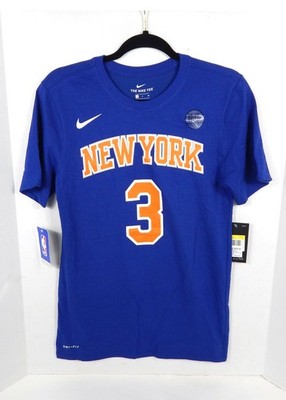 2017-18 Mens New York Knicks Tim Hardaway Jr. #3 N&N Blue T-Shirt Nike S