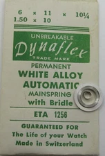 AS 1256 ... auto. mainspring #771 with its bridle * white alloy *