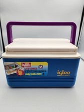 Igloo Lite Lunch Cooler 1990s Vintage Made In USA Flat Top