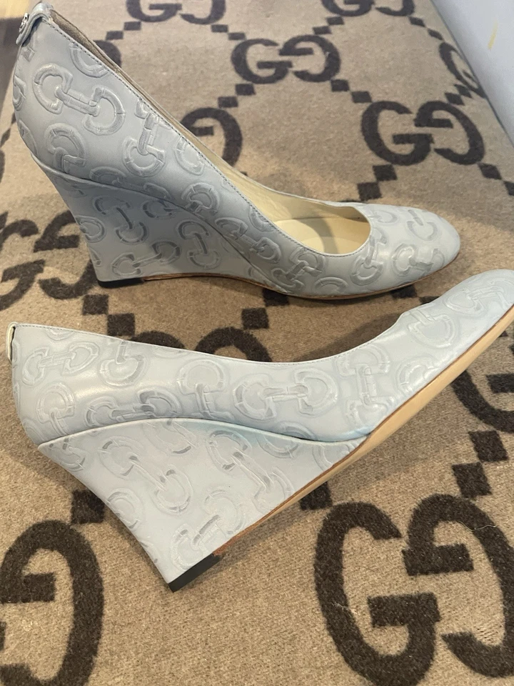 Authentic New Gucci Wedge Rare! Women's Shoes - Image 4 of 4