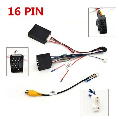 Designed BMW E46/E39/E53 16Pin Power/Rear Camera Wiring Cable Adapter Canbus Box