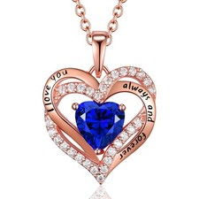 Necklaces Gifts for Women Forever Love 925 Sterling Silver Necklace, Annive - 01