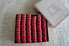 Vintage American Thread Star Disc Bobbins in Box 92 yds ea