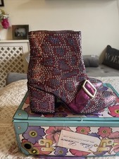 Irregular Choice-ladies Gem Ankle Boots Size 39 Uk 6 Worn Once