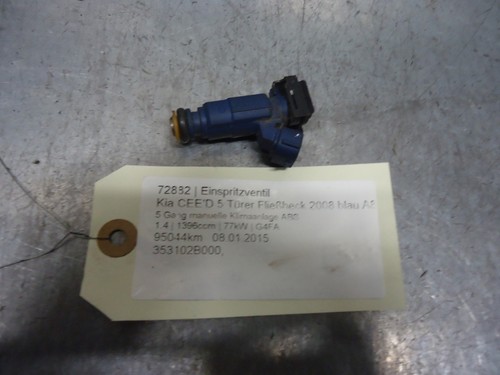 Kia CEE'D Einspritzventil 353102B000 1.4 77kW G4FA 72882