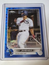 2022 Topps Chrome Logofractor Blue Refractor Eloy Jimenez /150 Chicago White Sox