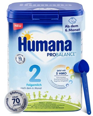Humana 2 Folgemilch, nach dem 6. Monat, 750g
