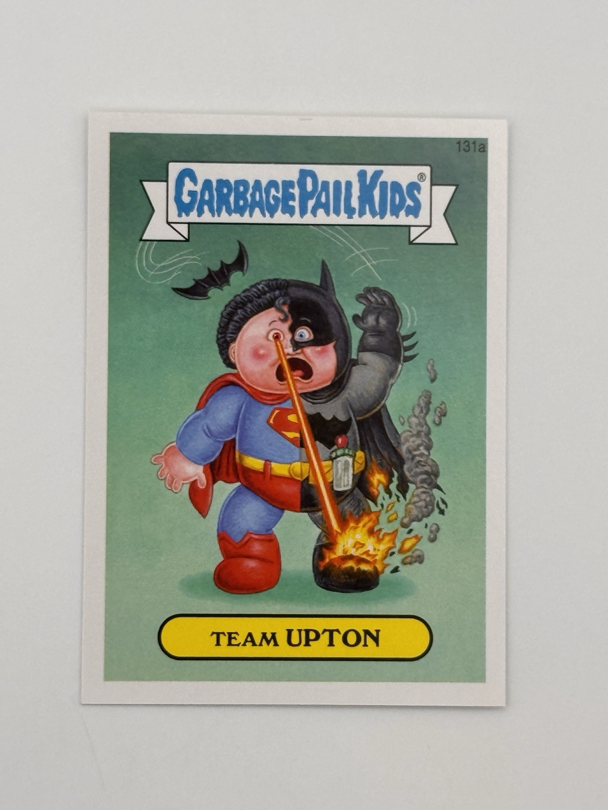 Team UPTON #131a 2014 Garbage Pail Kids trading card — raw and PSA graded price guide