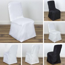75 pcs SQUARE TOP POLYESTER BANQUET CHAIR COVERS Wholesale Wedding Decorations