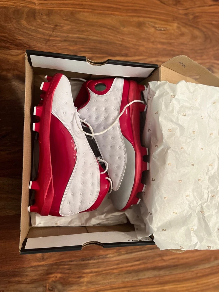 耐克 Air Jordan 13 XIII MCS “Cherry Red” 棒球鞋 尺码 10.5 带盒 — 第 3/4 张图片