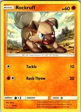 Pokemon | SM Trainer Kit: Lycanroc & Alolan Raichu | Rockruff (#14) | 14/30 | No