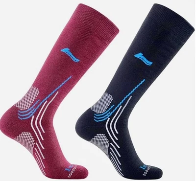 Ski/Winter Socks: Laulax Twin Pack Men's Merino Wool Ultra (UK 7-11)