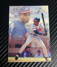 Deion Sanders 1993 Flair #10  Atlanta Braves baseball Card