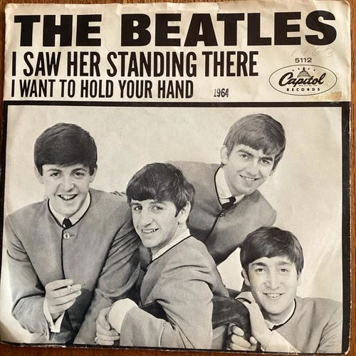 The Beatles-I Want To Hold Your Hand/I Saw Her Standing There-Vinyl 45 w/PS