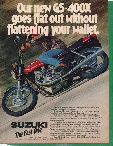 Magazine Ad - 1978 - Suzuki Motorcycles