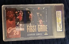 2003-04 Upper Deck Jumbo Lebron James Rookie Debut First Game #D WCG GEM MINT 10