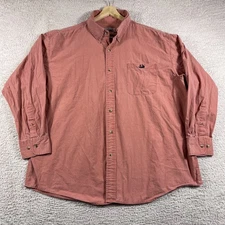 Murray's Toggery Shop Shirt Mens 2XL Nantucket Reds Pink Button Up Long Sleeve