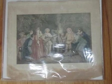 (2) VINTAGE ENGRAVINGS: L'AMOUR AU THEATRE ITALIEN & L'AMOUR AU THEATRE FRANCOIS