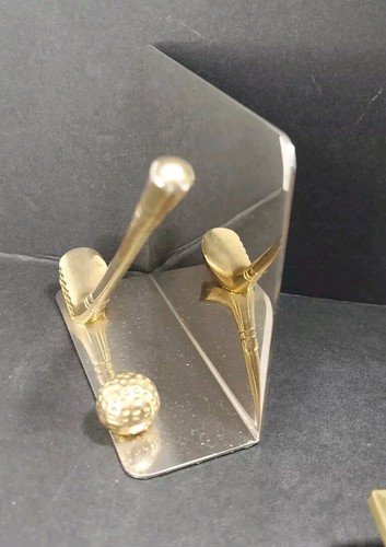 Vintage Brass Golf Card Holder - 第 3/8 張圖片