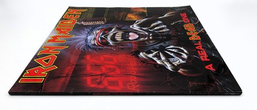 Disco LP de vinilo Iron Maiden A Real Dead One Reino Unido 1993 Emi primera prensa con inserto casi nuevo - Imagen 7 de 8