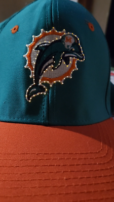 Vintage Miami Dolphins SnapBack Logo 7 Hat Cap Lightwear Official