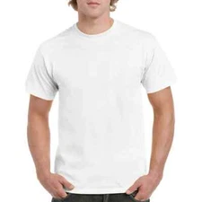 Famous Brand White Crew T-Shirts