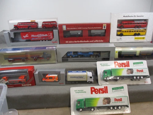 Herpa Wiking u.a. H0 042703 u.a. Modellfahrzeuge Set 17-teilig LKW u.a. OVP G71