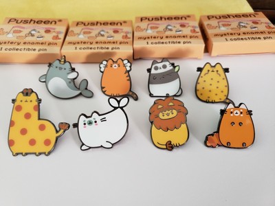 pusheen blind box enamel pin