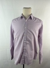 Untuckit Men's Pink Plaid Cotton Dress Shirt SIZE L 125