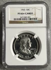 1963 FRANKLIN HALF DOLLAR PROOF, NGC PF-66 STAR CAMEO - EXCEPTIONAL - BEAUTY!!!!