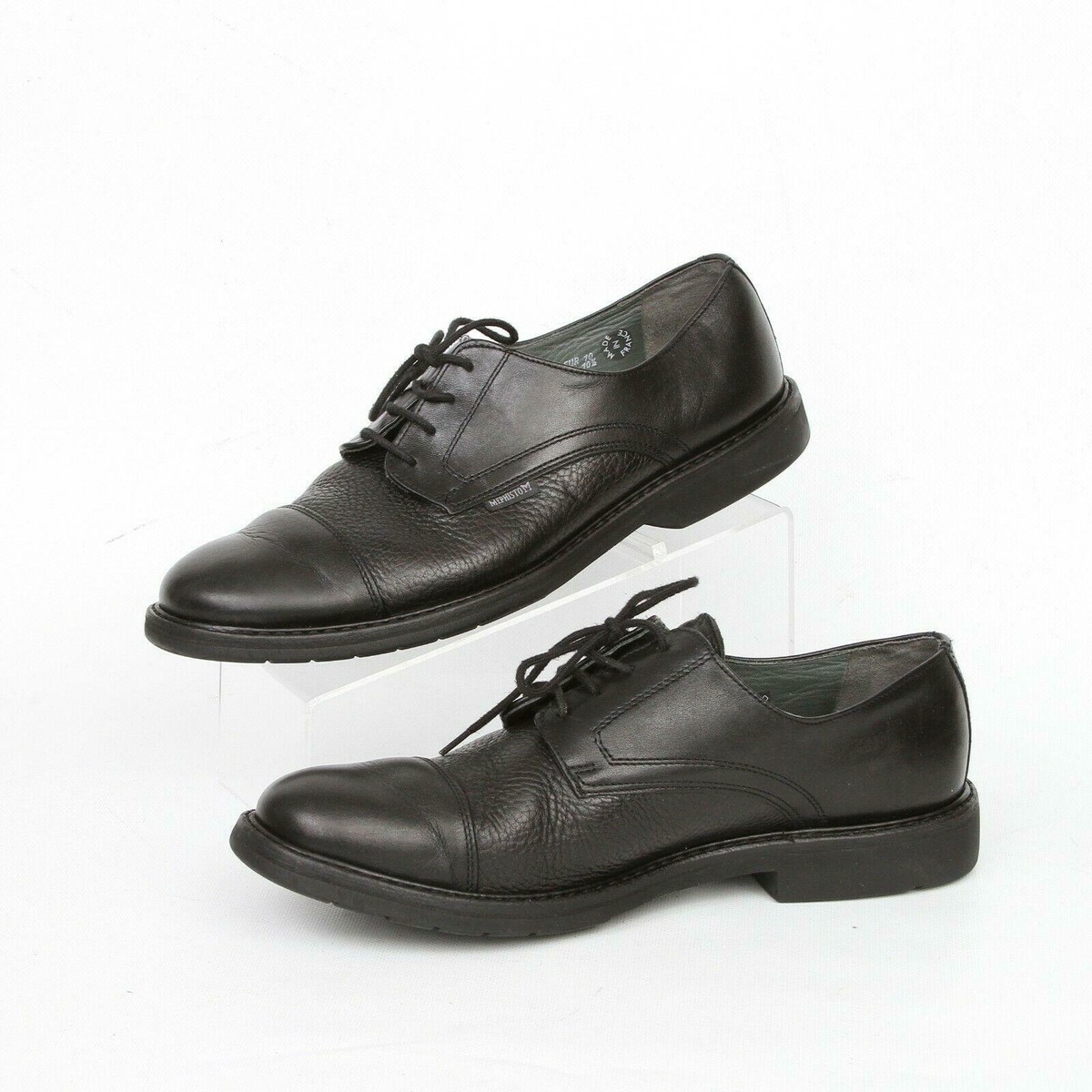 Mephisto Air Relax Goodyear Welt Men 10.5 Black Pebbled Leather Plain Toe Casual Mephisto Air Relax Goodyear Welt Shoes Mens 9 Black Leather  main image 4