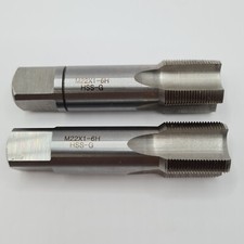 M22 x 1 Handgewindebohrer 2 tlg. Innengewindeschneider Gewindebohrer