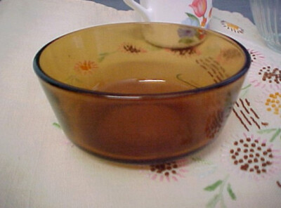 Anchor Hocking Fire King Amber Glass OvenWare #36 Custard Cup
