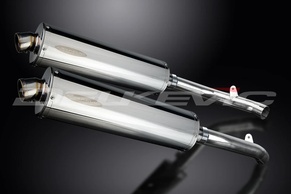 Kit de silenciador de escape oval de aço inoxidável Honda RVT1000R RC51 2002-2008 18" - Imagem 2 de 4