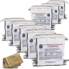 S.O.S. Rations Emergency 3600 Calorie Food Bar - 3 Day / 72 Hour Package with 8