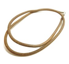 Authentique collier tour de cou HERMES cuir vintage #6240