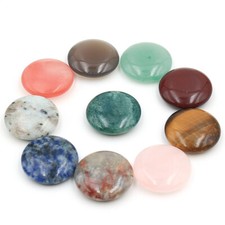 Charms Natural Stone Crystal Round Healing Chakra Beads for Jewelry Making 20mm