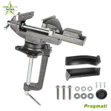 3.3" Quick Adjustment Home Universal Bench Vise with Swivel Base New